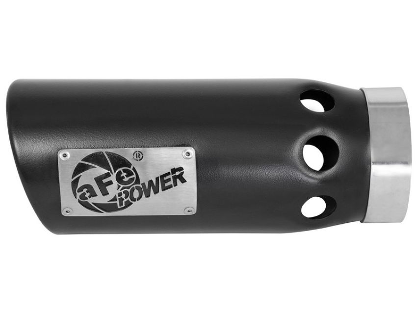 aFe Power 49T40502-B121 MACH Force-Xp 409 Stainless Steel Clamp-on Exhaust Tip Black - Left - Exit
