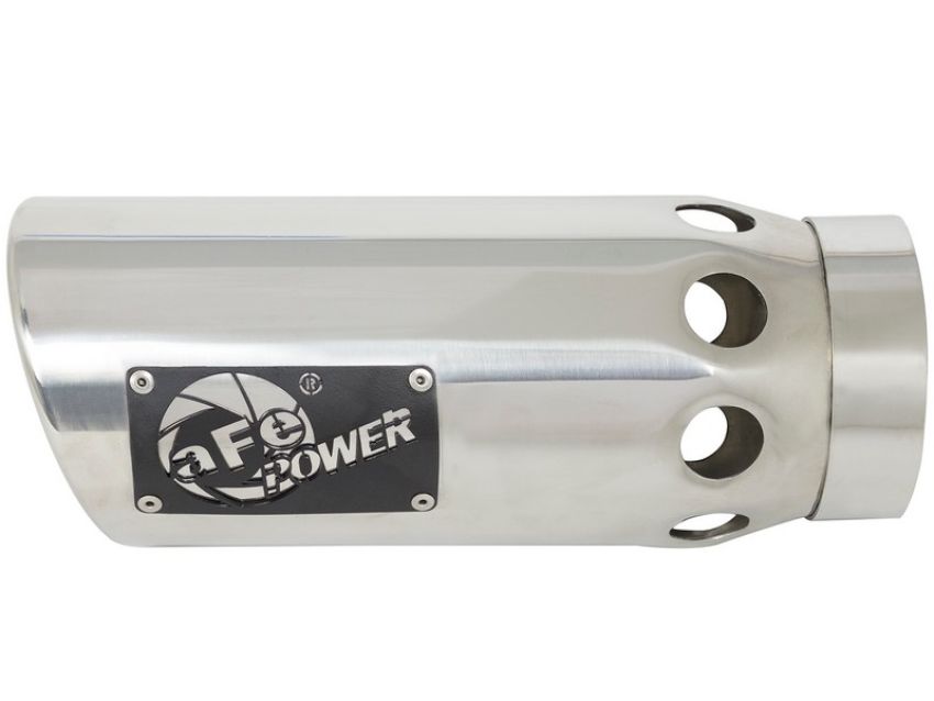 aFe Power 49T40502-P121 MACH Force-Xp 409 Stainless Steel Clamp-on Exhaust Tip Polished - Left - Exit