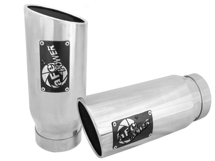 aFe Power 49T40506-P12 MACH Force-Xp 409 Stainless Steel Clamp-on Exhaust Tip Polished Pair