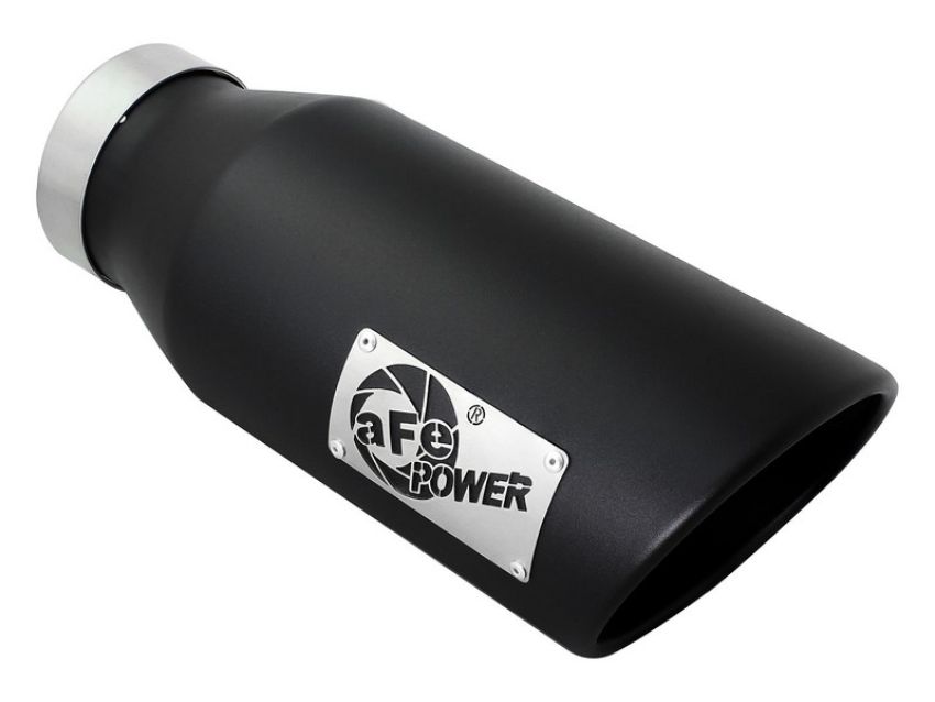 aFe Power 49T40601-B15 MACH Force-Xp 409 Stainless Steel Clamp-on Exhaust Tip Black