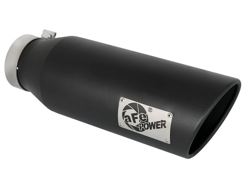 aFe Power 49T40601-B18 MACH Force-Xp 409 Stainless Steel Clamp-on Exhaust Tip Black