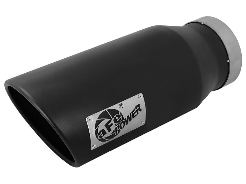 aFe Power 49T40602-B15 MACH Force-Xp 409 Stainless Steel Clamp-on Exhaust Tip Black