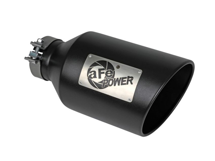 aFe Power 49T40801-B15 MACH Force-Xp 409 Stainless Steel Clamp-on Exhaust Tip Black