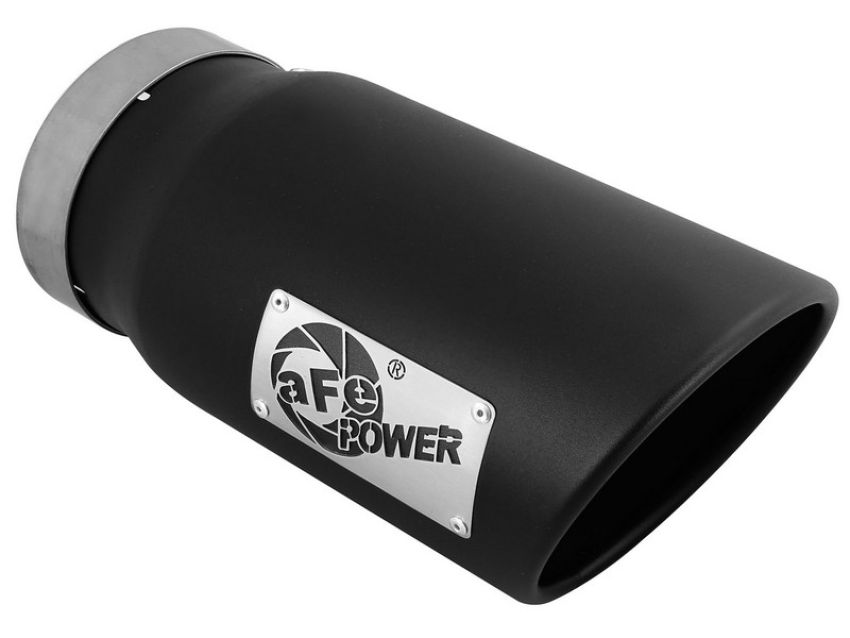 aFe Power 49T50601-B12 MACH Force-Xp 409 Stainless Steel Clamp-on Exhaust Tip Black
