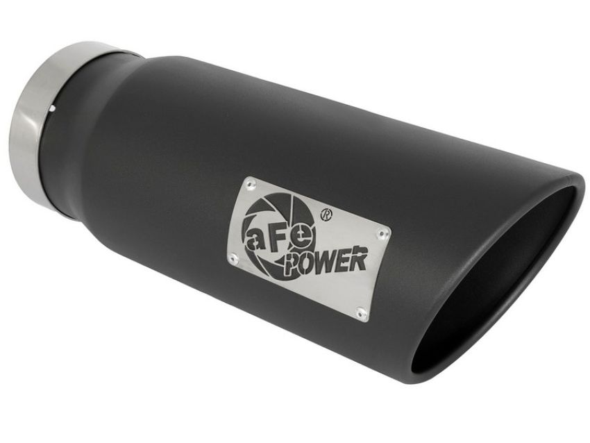 aFe Power 49T50601-B15 MACH Force-Xp 409 Stainless Steel Clamp-on Exhaust Tip Black