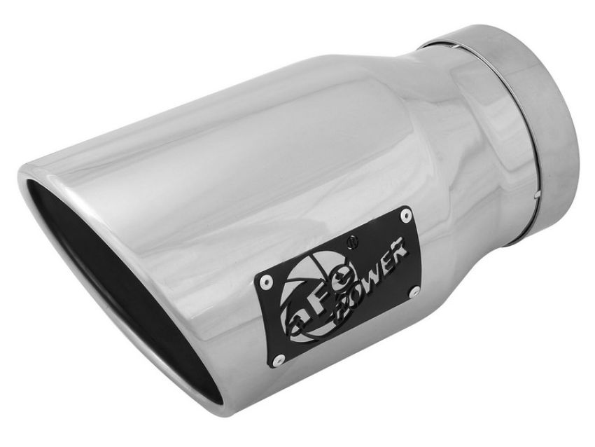 aFe Power 49T50702-P12 MACH Force-Xp 304 Stainless Steel Clamp-on Exhaust Tip Polished - Left - Exit