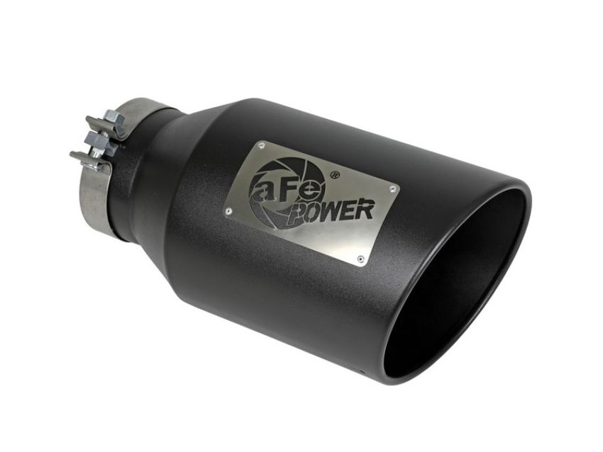 aFe Power 49T50801-B15 MACH Force-Xp 409 Stainless Steel Clamp-on Exhaust Tip Black