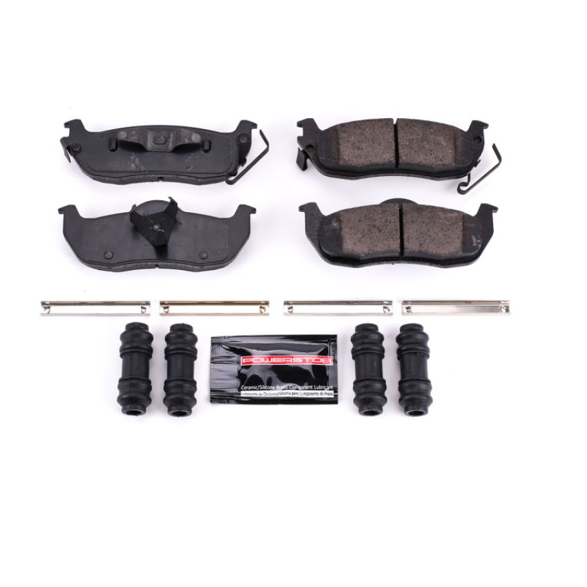 PowerStop Z23-1041 PowerStop - Z23 Daily Driver Carbon-Fiber Ceramic Brake Pads with Hardware Kit