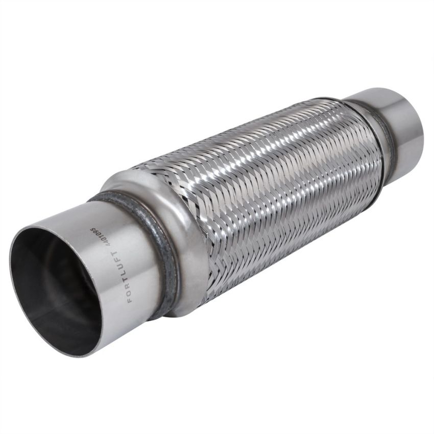 FORTLUFT 4401095 Exhaust Flex Connector with Extension Pipes 3.00''x10.00''x14.00'' Stainless Steel