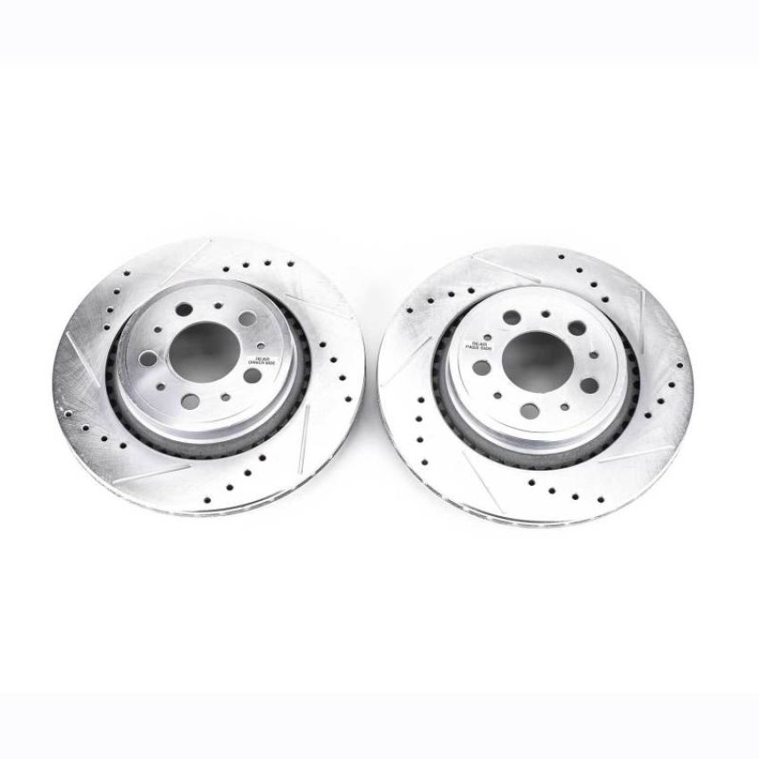 PowerStop EBR1077XPR PowerStop Evolution Performance Drilled, Slotted & Plated Brake Rotor Pair