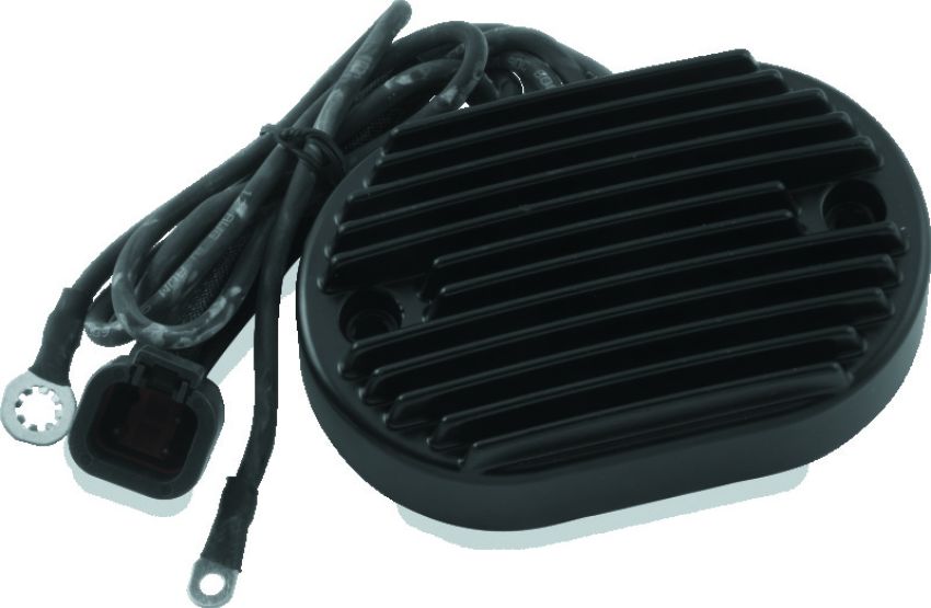 TwinPower 498294 Twin Power 01-06 Softail Voltage Regulator Black Replaces H-D 74540-01 38 Amp