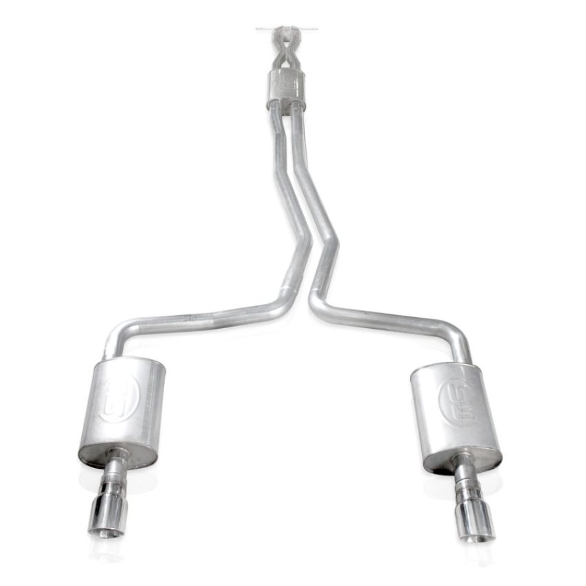 Stainless Works TA10ECOCB 2010-18 Ford Taurus SHO V6 2-1/2in Catback Chambered Mufflers X-Pipe