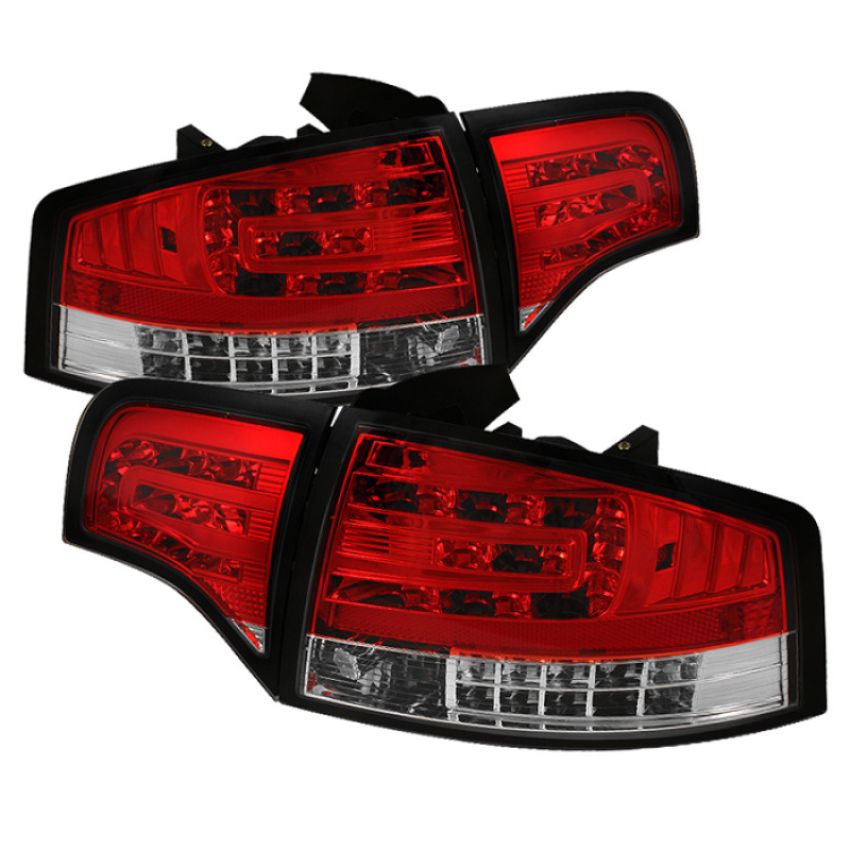 SPYDER 5029294 LED Tail Lights - Red Clear