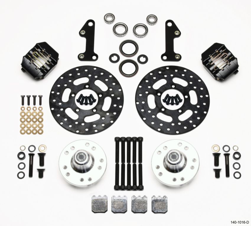 Wilwood 140-1016-D Dynalite Single Front Drag Kit Drilled Rotor 67-69 Camaro 64-72 Nova Chevelle
