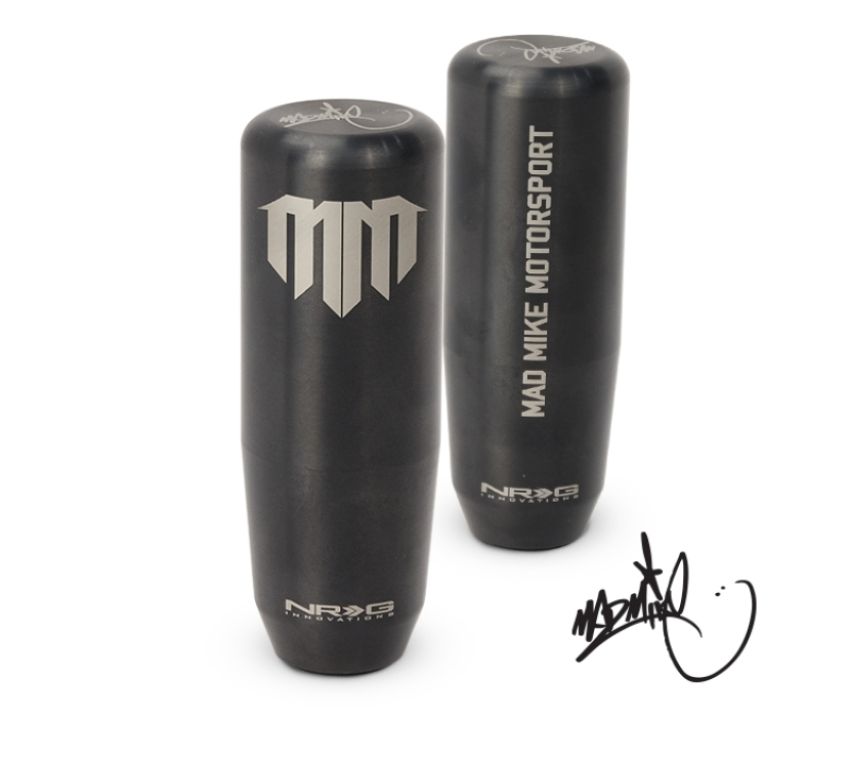 NRG SK-450BC-MM Universal Shift Knob - Heavy Weight - Mad Mike Signature Short Shifter - Black Chrome