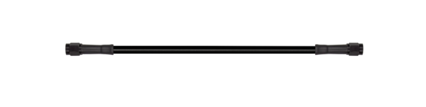 Goodridge 30310TB-BK 10in Universal Brake Line Assembly w/Black Zinc Fittings & Black Hose