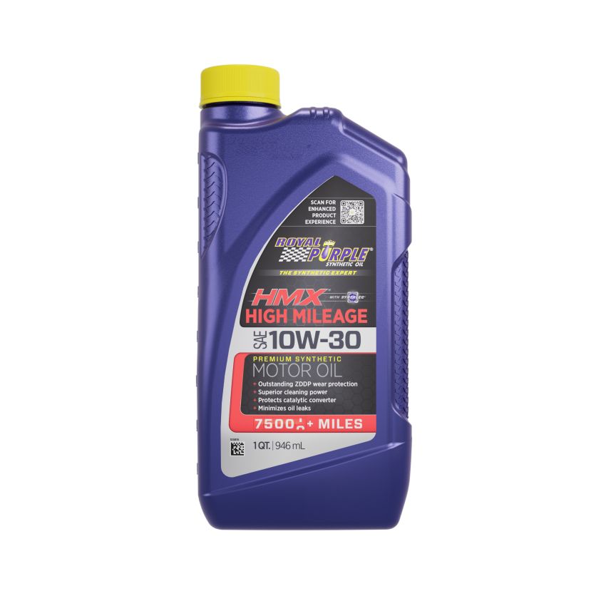 Royal Purple 11747 HMX Premium Synthetic High Mileage 10W-30 Motor Oil - 1 Quart