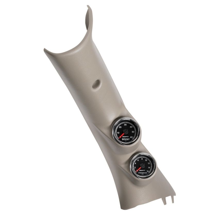 AutoMeter 7082 DIESEL GAUGE KIT, A-PILLAR, RAM 10-19, BOOST/EGT, 60PSI/2000?F, FACT. MATCH