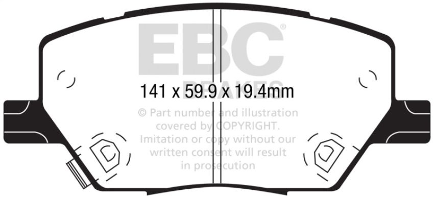 EBC Brakes ED92239 Truck/SUV Extra Duty Brake Pads