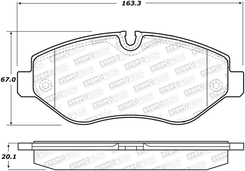 Stoptech 308.13160 Street Brake Pads - Front