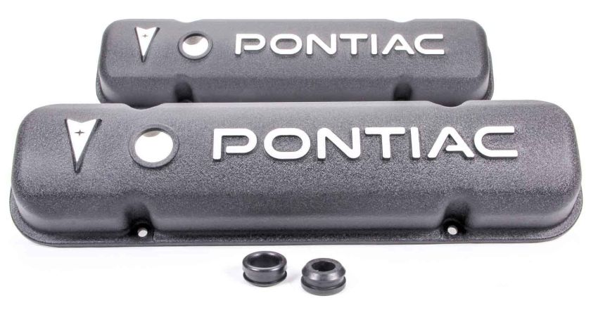 RACING POWER CO-PACKAGED RPCR6520 Pontiac Alum V/C Black w/Pontiac Logo