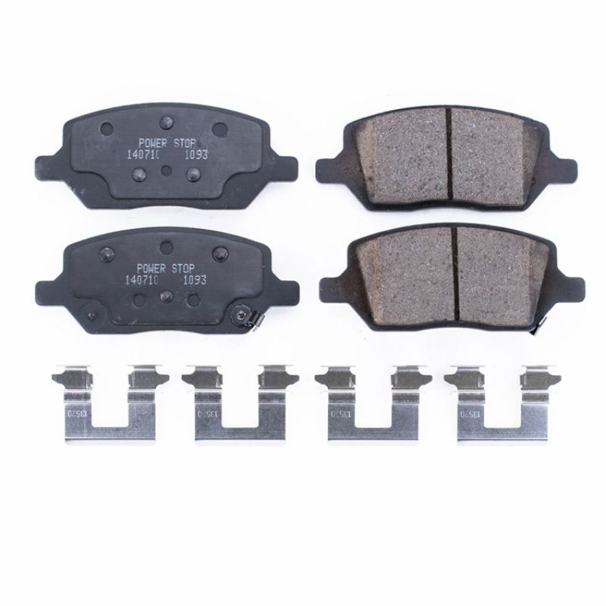 PowerStop 17-1093 PowerStop - Z17 Low-Dust Ceramic Brake Pads with Hardware