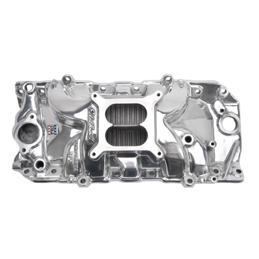 Edelbrock 75611 Polished B/B Chevy O-Port RPM Air-Gap Manifold
