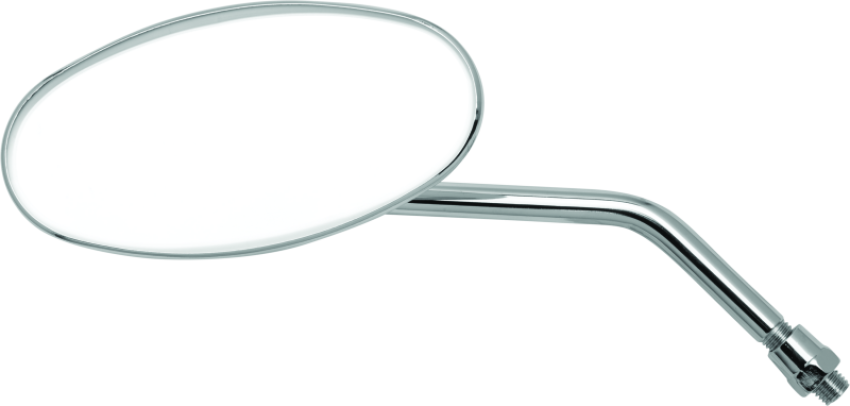 BikeMaster 600804 Adjustable Oval Mirror 10mm - Each -Chrome
