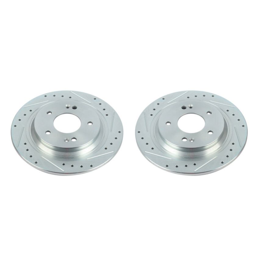 PowerStop JBR1773XPR PowerStop Evolution Performance Drilled, Slotted & Plated Brake Rotor Pair