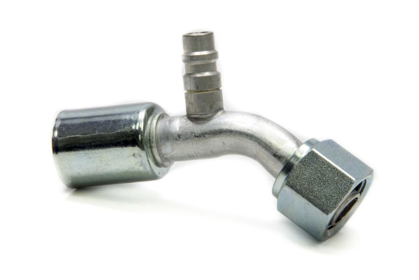 VINTAGE AIR VIN35523-VUG #10 45 Degree Barb O-Ring Fitting w/Port