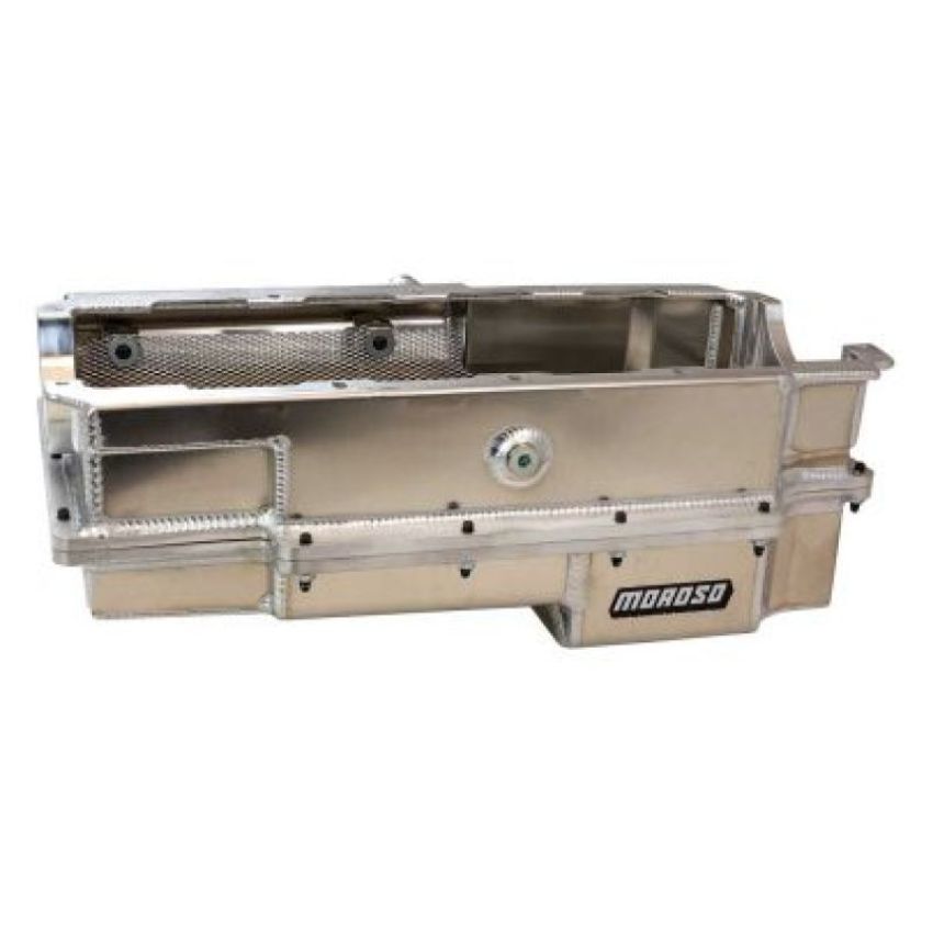 Moroso 20393 CN/Energy MFG/DRCE2 2-Piece Wet Sump Aluminum Oil Pan w/Double Power Kick Outs