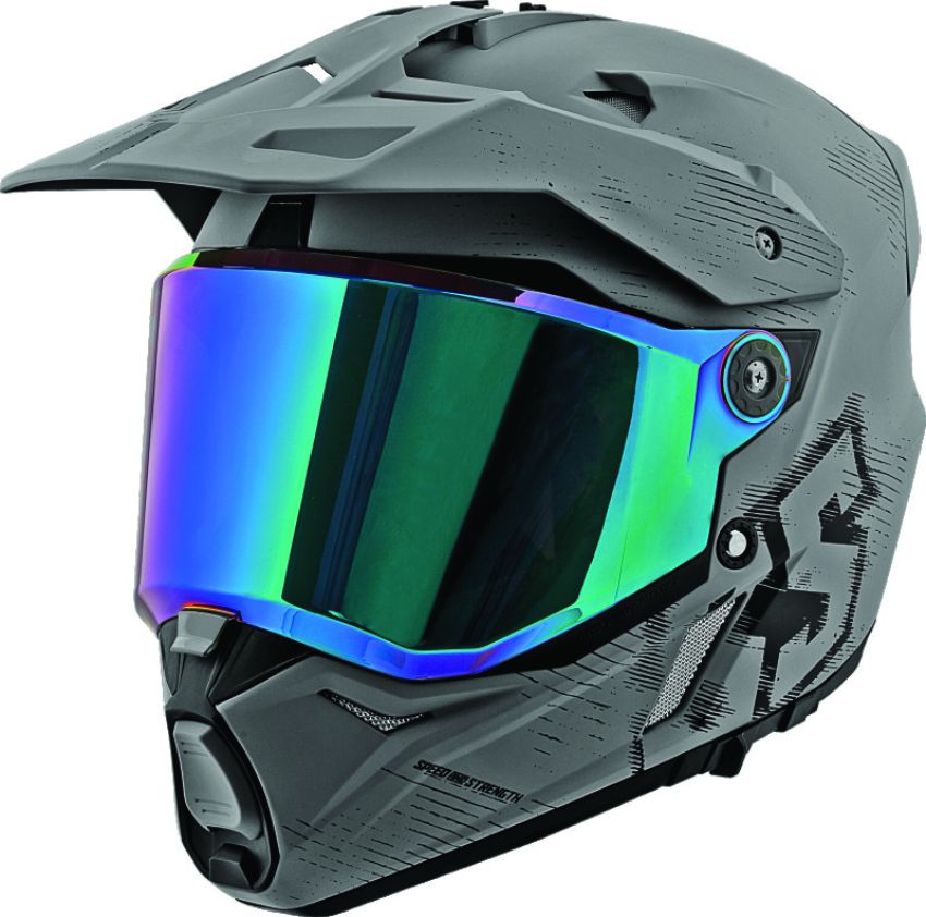 Speed and Strength 885517 SS2600 Fame and Fortune Helmet Grey/Black - Medium