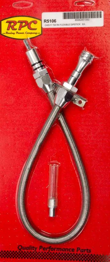 RACING POWER CO-PACKAGED RPCR5106 Flexible Trans Dipstick GM 700R4 F/W Mount
