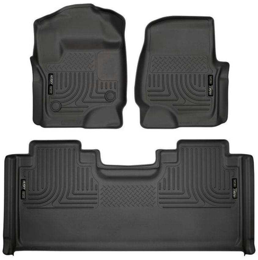 HUSKY LINERS HSK94071 Front & 2nd Seat Floor L iners Weatherbeater
