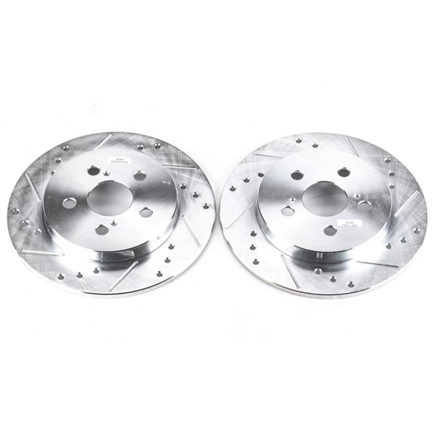 PowerStop JBR1362XPR PowerStop Evolution Performance Drilled, Slotted & Plated Brake Rotor Pair