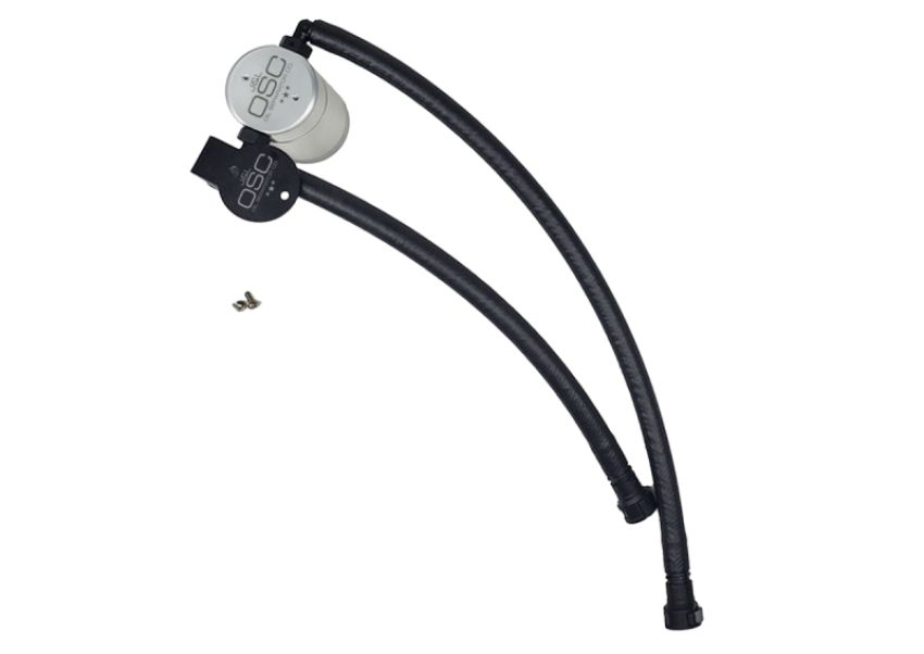 J&L 3087D-C 14-19 Chevrolet Corvette LT1 6.2L Driver Side Oil Separator 3.0 - Clear Anodized