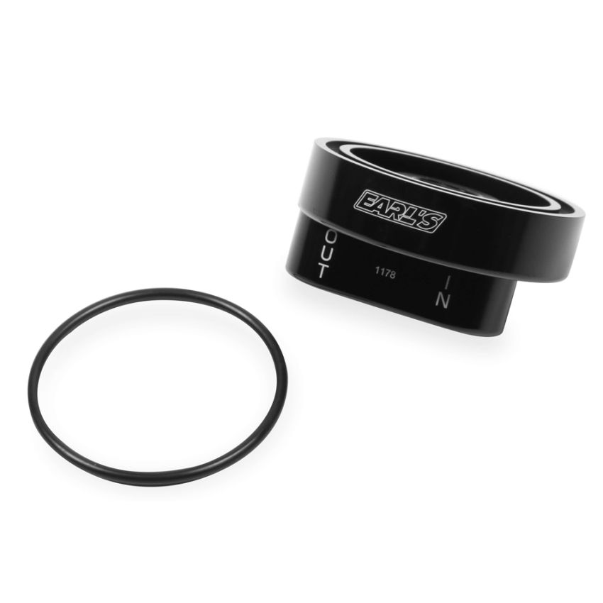 EARLS EAR1178ERL Billet Alum Oil Filter By-Pass Adapter