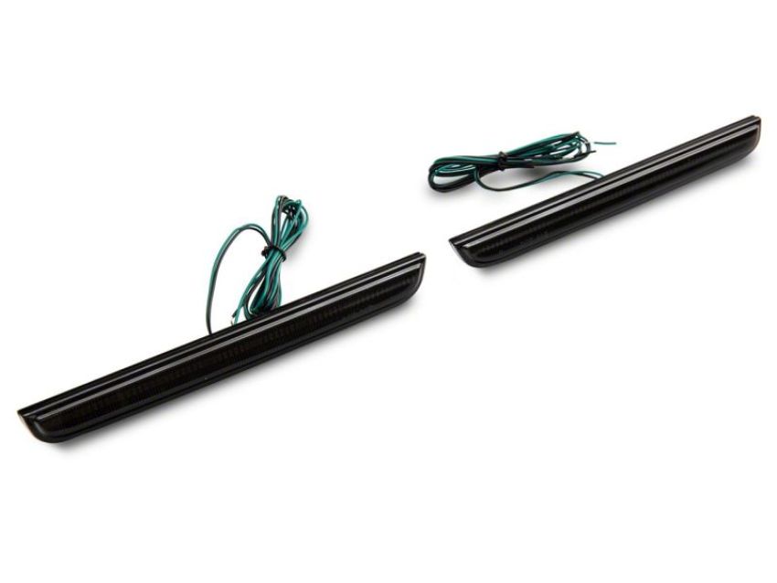 Raxiom CH6725 15-23 Dodge Challenger Axial Series LED Rear Bumper Reflector Lamps- Smoked