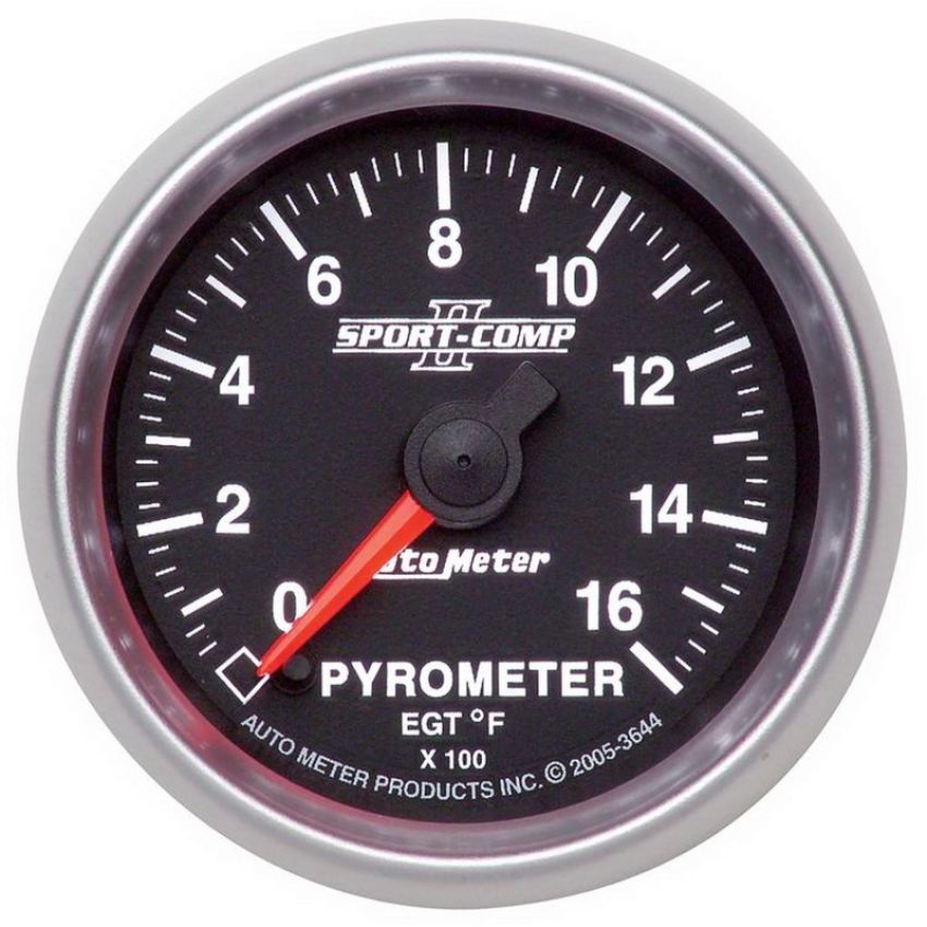 AutoMeter 3644 GAUGE, PYROMETER (EGT), 2 1/16
