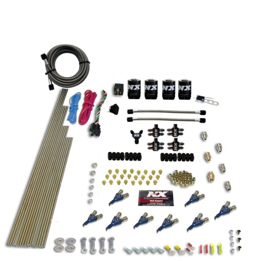 Nitrous Express 80001EFI-00 8 CYL PIRANHA DIRECT PORT, 4 SOLENOIDS, WITH NO BOTTLE (200-500HP EFI JETs)
