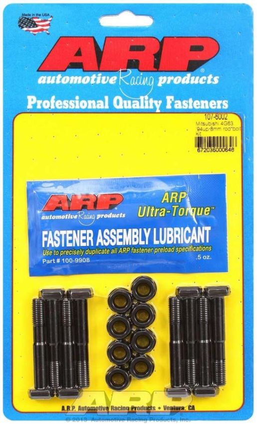 ARP ARP107-6002 Mits. Rod Bolt Kit - Fits 94-Up 4G63