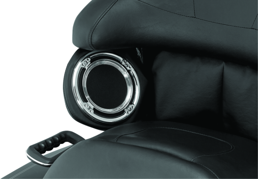 Kuryakyn 3792 Rear Speaker Accents For Harley-Davidson Chrome