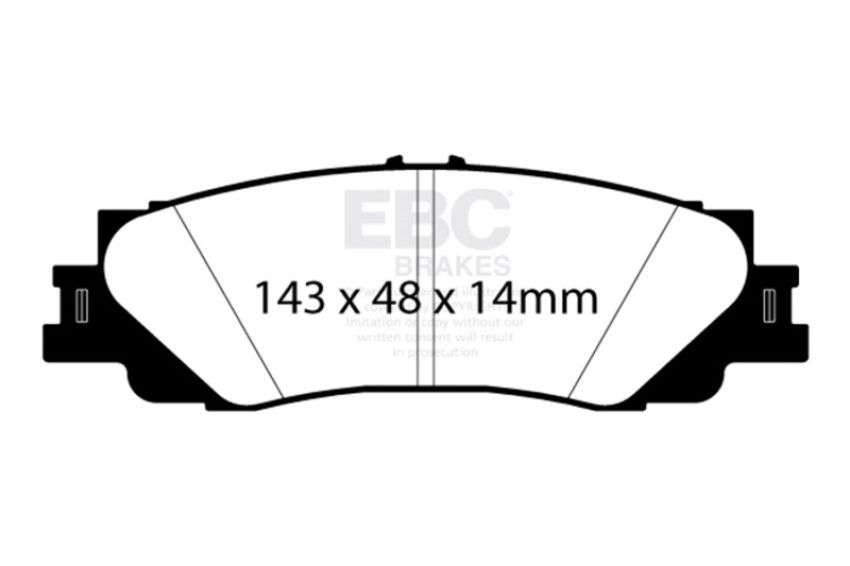 EBC Brakes DP62461 6000 Series Greenstuff Truck/SUV Brakes Disc Pads
