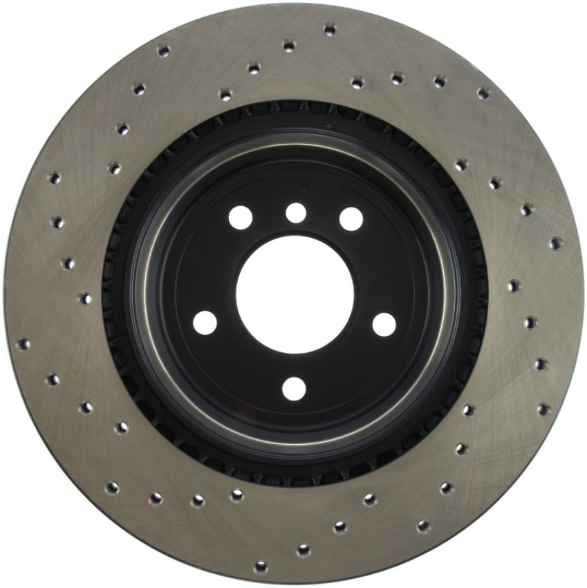 Stoptech 128.34080L 07-10 BMW 335i Cross Drilled Left Rear Rotor