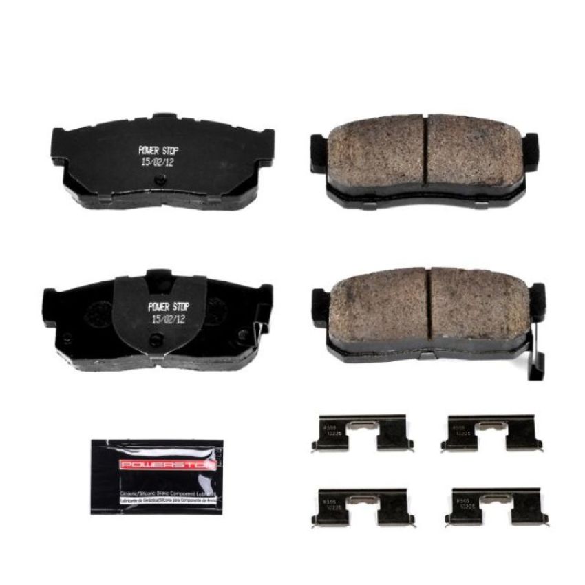 PowerStop Z23-540 PowerStop - Z23 Daily Driver Carbon-Fiber Ceramic Brake Pads with Hardware Kit