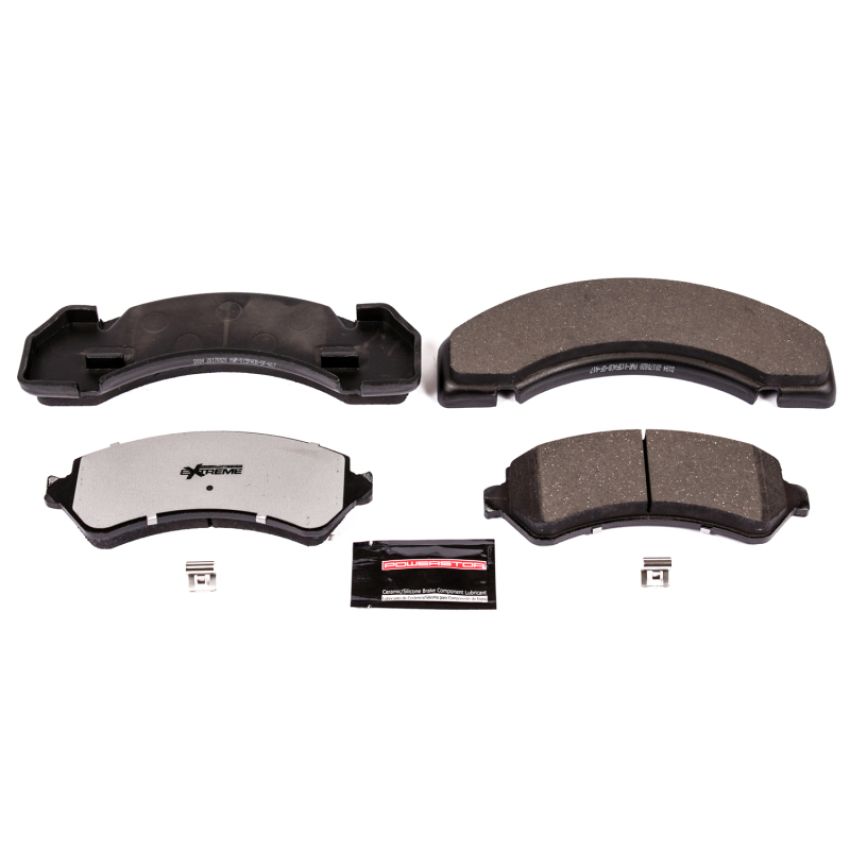 PowerStop Z36-184 PowerStop - Z36 Truck and SUV Carbon-Fiber Ceramic Brake Pads with Hardware Kit