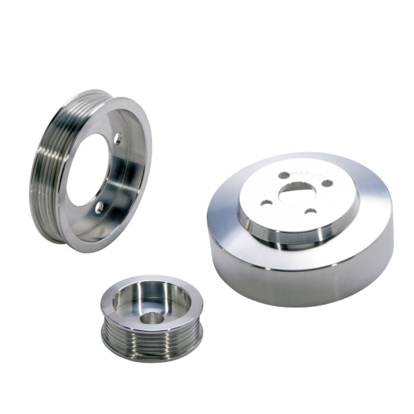 BBK Performance Parts 1554 1994-1995 MUSTANG 5.0 3 PC UNDER DRIVE PULLEY KIT (ALUMINUM).