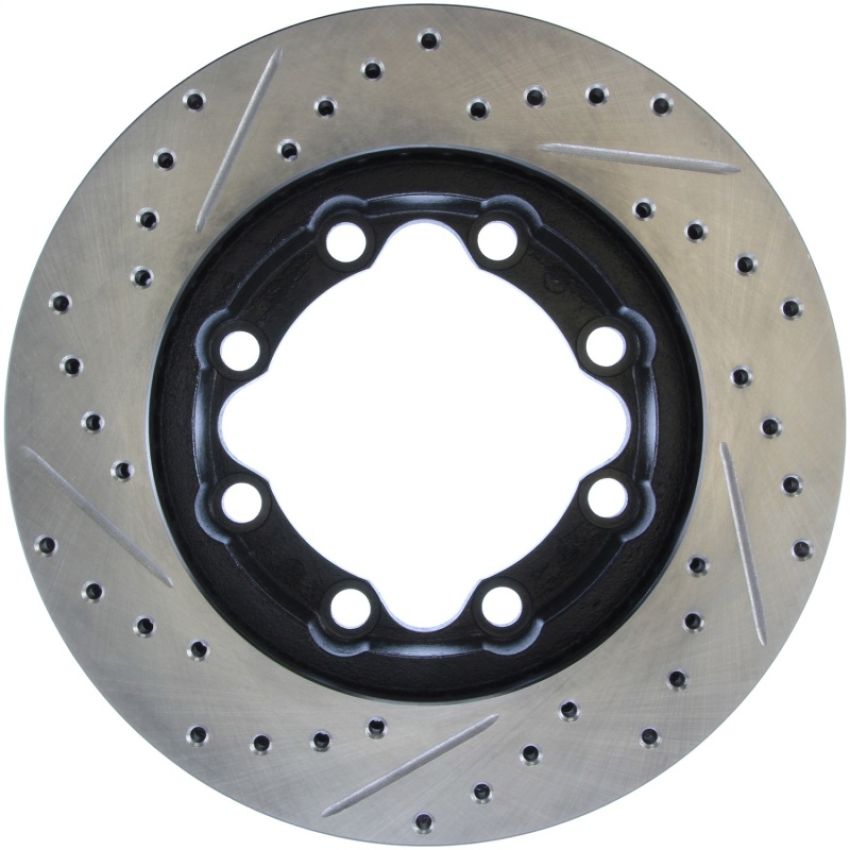 Stoptech 127.66026L Slotted & Drilled Sport Brake Rotor