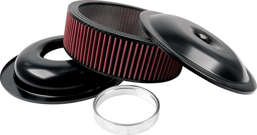 ALLSTAR PERFORMANCE ALL25925 LW 14in A/C Kit Black 5in Washable Element