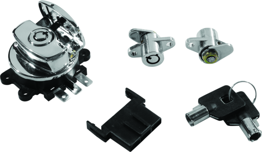 Bikers Choice 483292 99-13 Road King With Hard Bags Chrome Saddlebag Lock Kit
